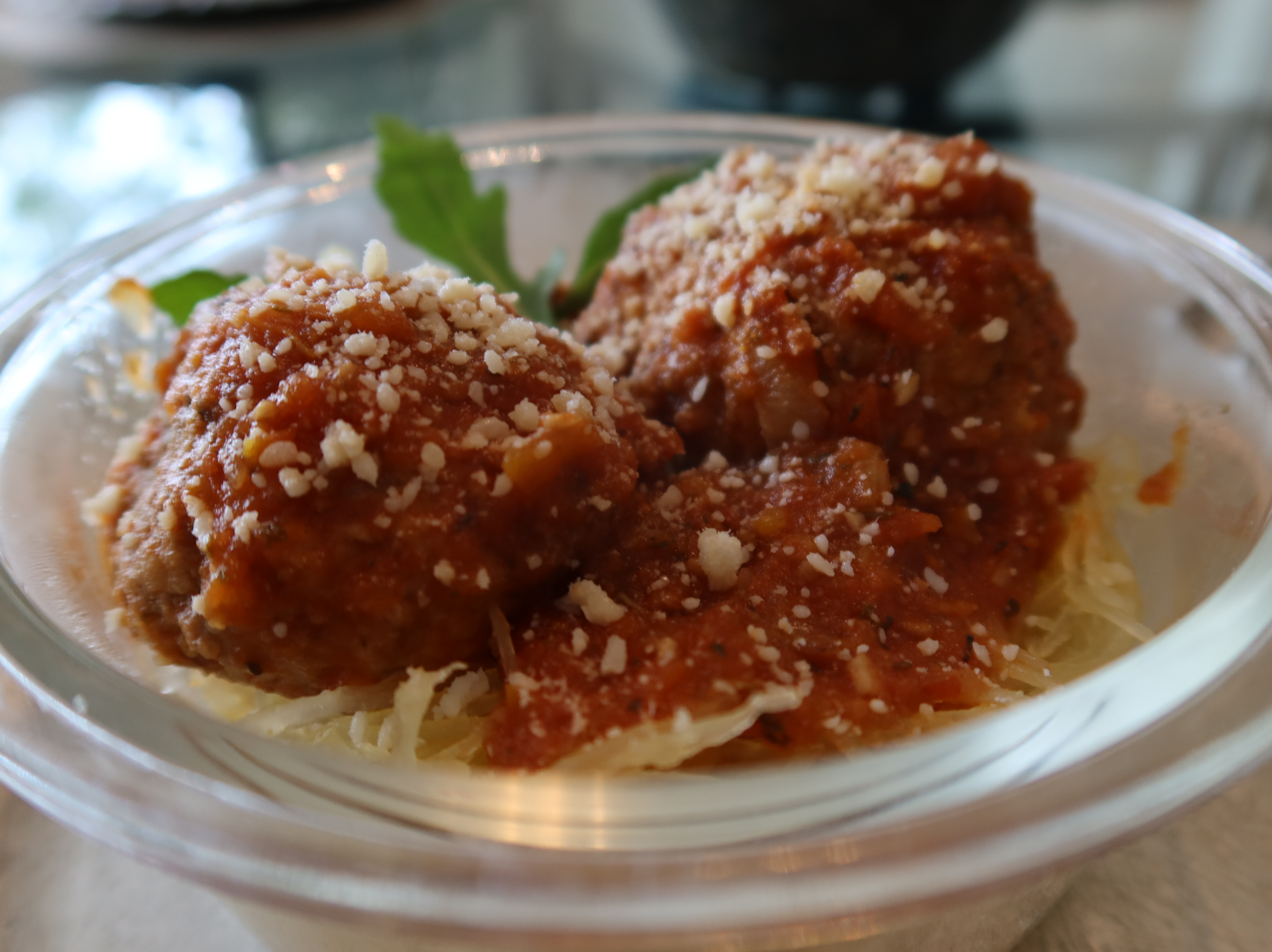 Turkey and Beef Meatballs with Spaghetti Squash